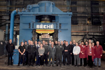 DG40 Beche, most powerful press in the uk, large forgings