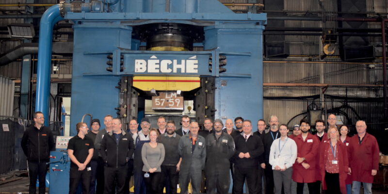 DG40 Beche, most powerful press in the uk, large forgings